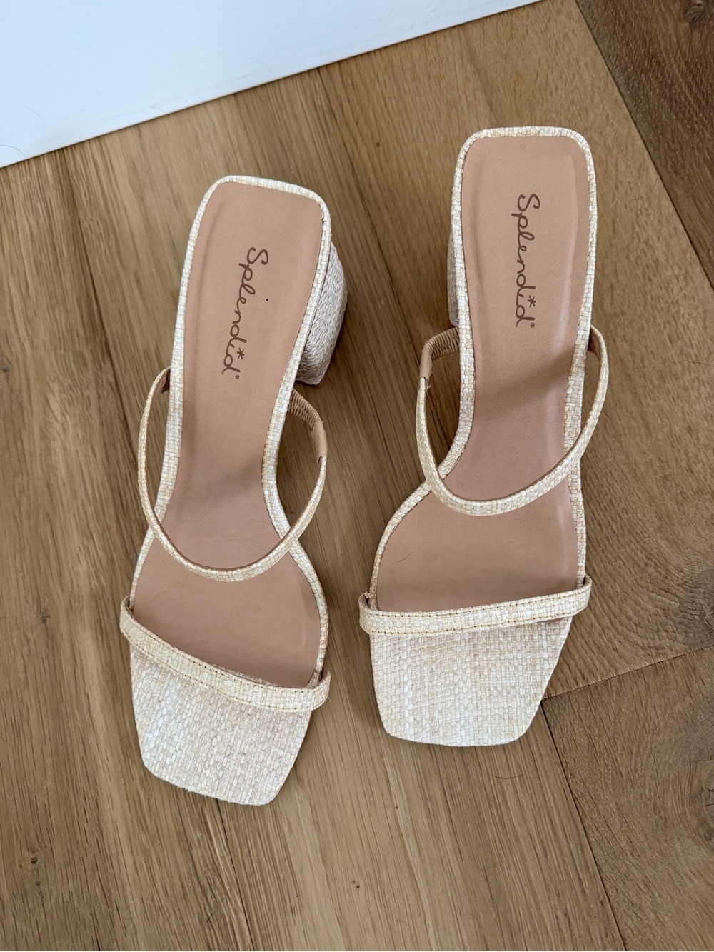 Splendid Rafia Heeled Sandals - Picture 3 of 6